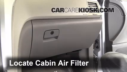 2012 Chevrolet Traverse LS 3.6L V6 Air Filter (Cabin) Check